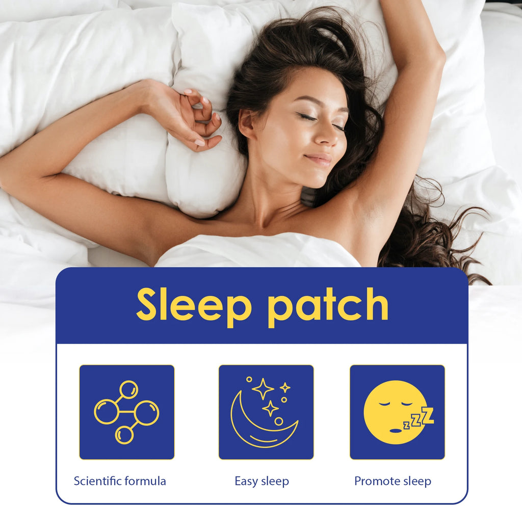 Sleep Patch Natural Sleep Aid Stickers Improve Insomnia Relieve Stress Calm Body Help Deep Sleep Care Patch for Adults