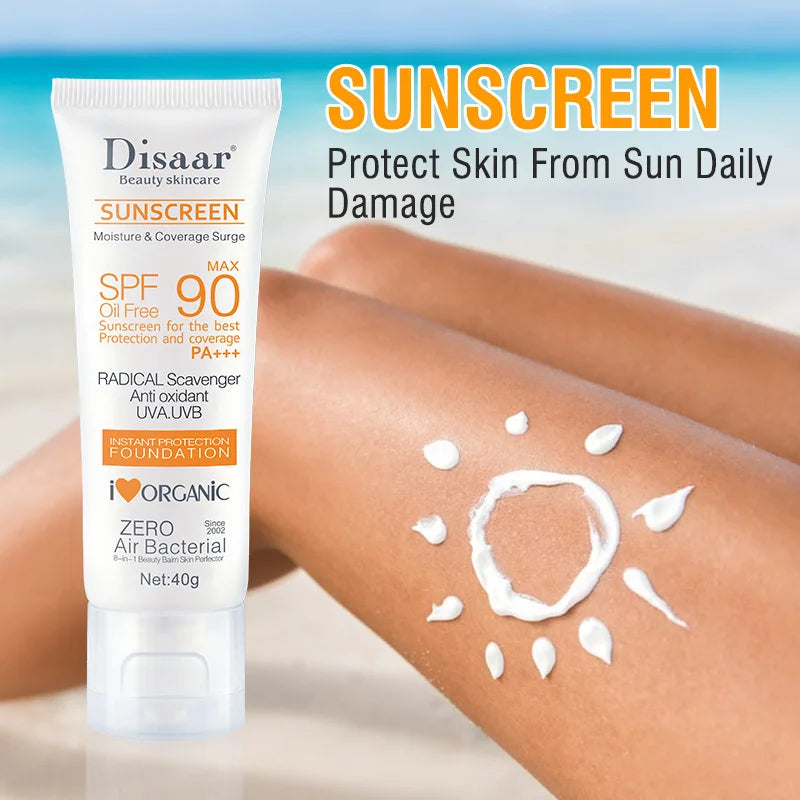 SPF 90+ Waterproof Facial Sunscreen — Broad Spectrum UVA & UVB Protection for Daily Use