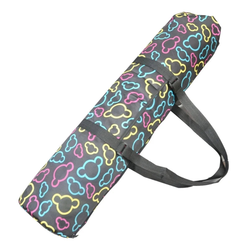 Yoga Mat Bag, Exercise Yoga Mat Carrying Bag with Smooth Zippers & Wide Strap Large Watertight Yoga Mat Storage Pockets 69HD