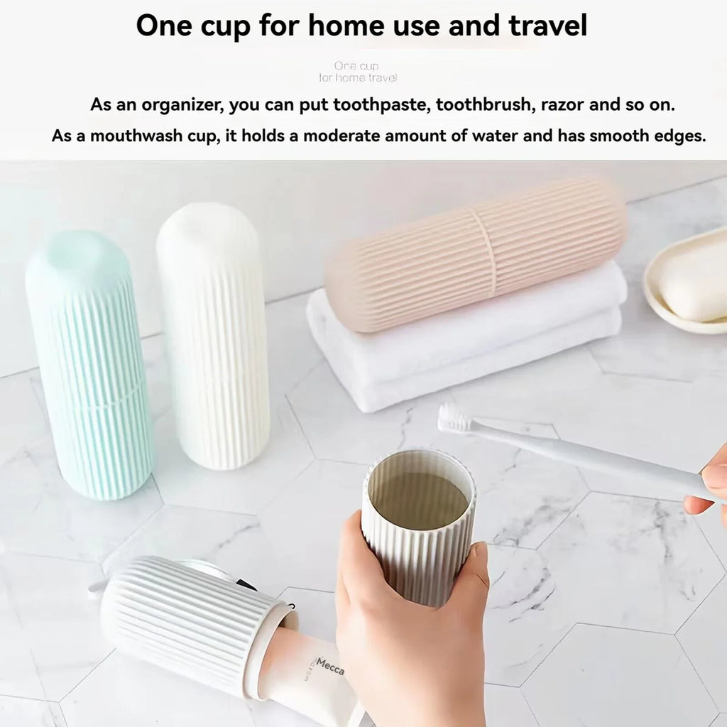 Portable Toothpaste & Toothbrush Travel Case — Protective Storage Box for Camping & Travel