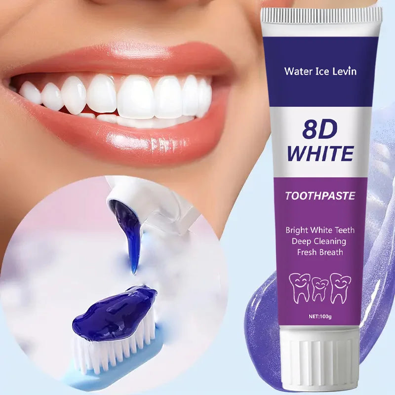 8D Snow Whitening Toothpaste — Natural Plant Extracts for a Brighter, Fresher Smile