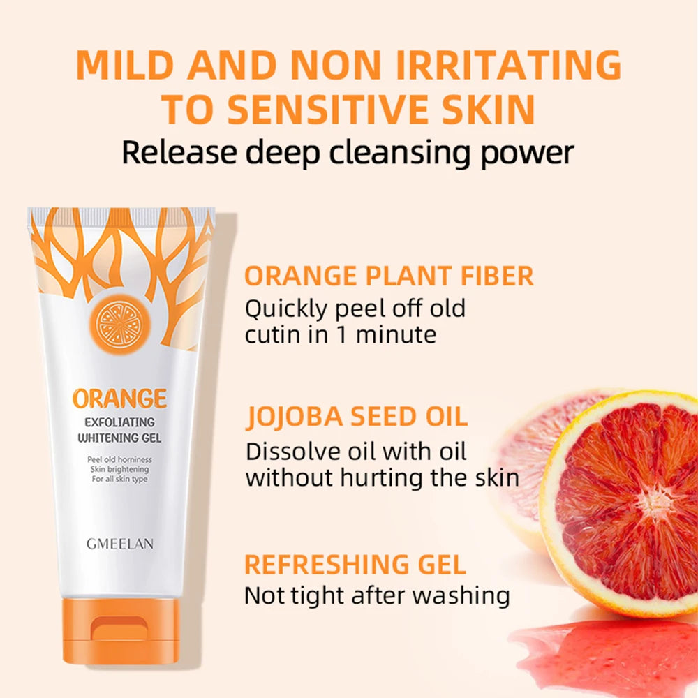 Orange Exfoliating Peeling Gel 50g — Brighten, Scrub & Hydrate for Smooth Glowing Skin