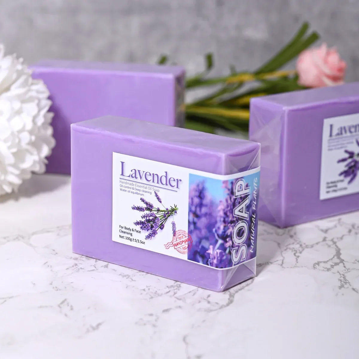 Natural Organic Lavender Soap Bar — Cleansing, Refreshing & Oil Control