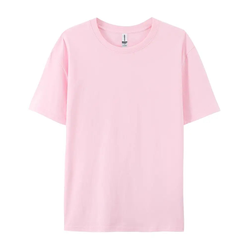 100% Cotton Solid Colour T-Shirt — Unisex Soft & Breathable Casual Fashion Tee