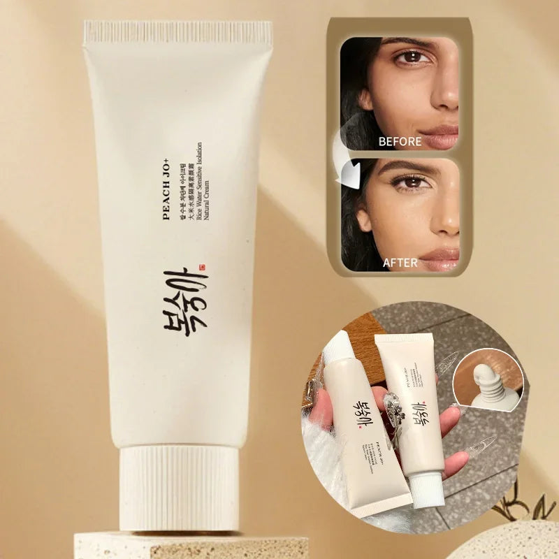 Korean Rice Extract Cream SPF50+ — Brightening, Hydrating & Light-Feel Sun Protection