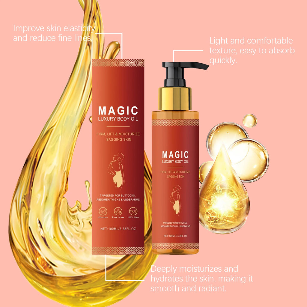 Luxury Firming Body Oil — Anti-Wrinkle Moisturising Massage Oil for Silky, Toned Skin