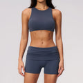 New Yoga Gym Set Hanging Neck Yoga Bra Beauty Back Fitness Sports Quick Dry Yoga Outfit For Women Workout Athletic Wear 2PCS