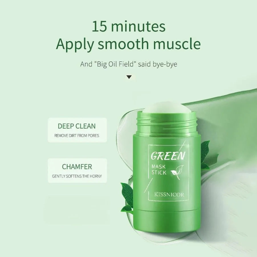 Green Tea Deep Cleansing Face Mask — Pore Minimising, Blackhead Removal & Moisturising