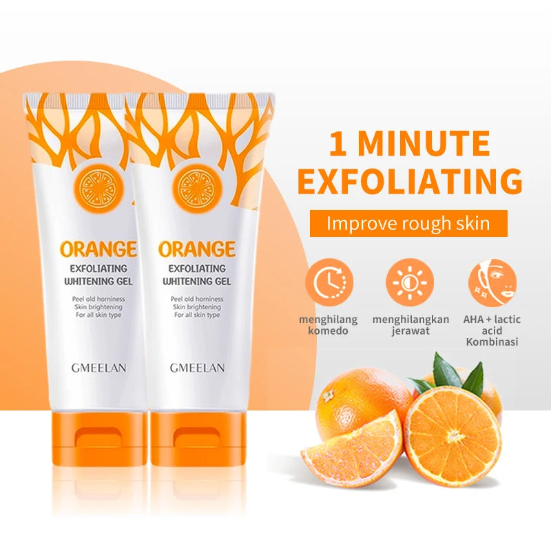 Orange Exfoliating Peeling Gel 50g — Brighten, Scrub & Hydrate for Smooth Glowing Skin