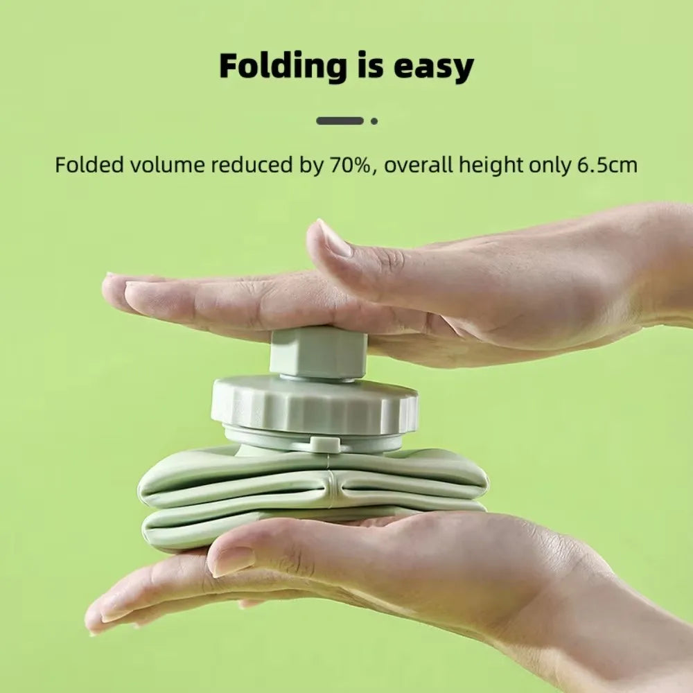 600ml Silicone Folding Bottle Adult Portable Reusable Plastic Cups Outdoor Travel Gym Water Bottle Motivational Drinking Bottle