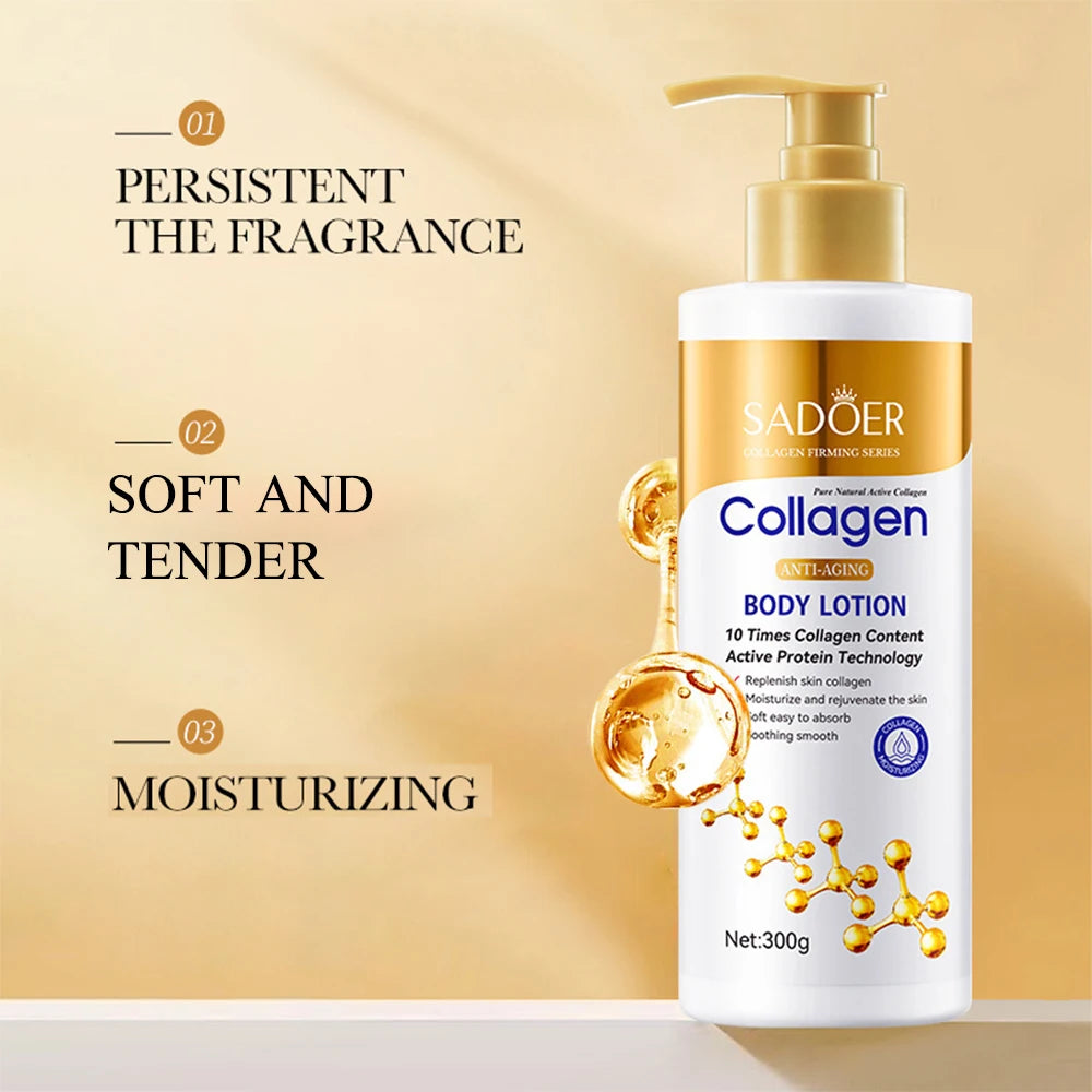 Collagen Body Lotion 300g — Firming & Intense Hydration for Soft, Toned Skin