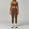 Yoga Set 2PCS Gym Clothes Women Tracksuit Workout Outfits Fitness Set Sportswear High Waist Leggings Sports Bra Athletic Wear