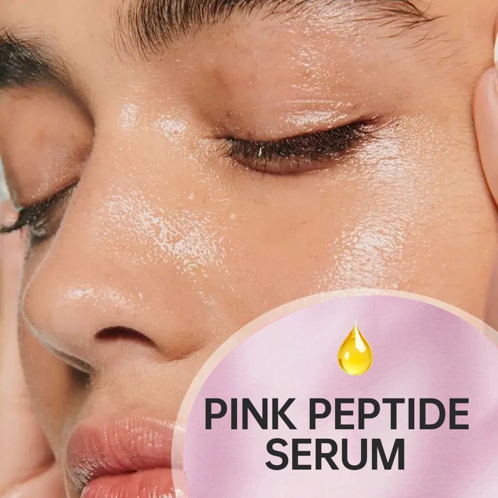 Pink Peptide Essence Serum — 1% PDRN DNA & 5 Peptide Complex for Daily Hydration & Skin Renewal