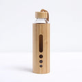 500ml Glass Water Bottle Bamboo Hot-proof Sleeve Borosilicate Glass Cup Eco-friendly Drinkware Outdoor Portable Tour Bottle