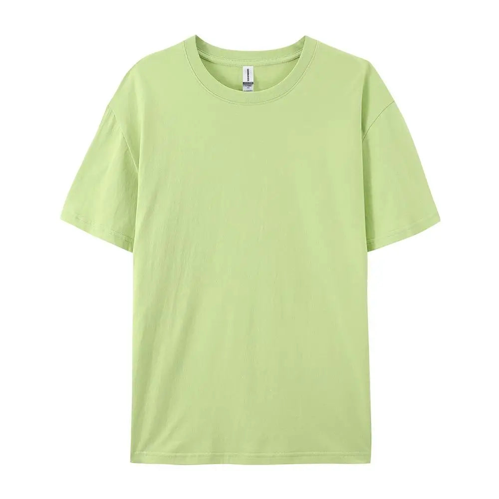 100% Cotton Solid Colour T-Shirt — Unisex Soft & Breathable Casual Fashion Tee