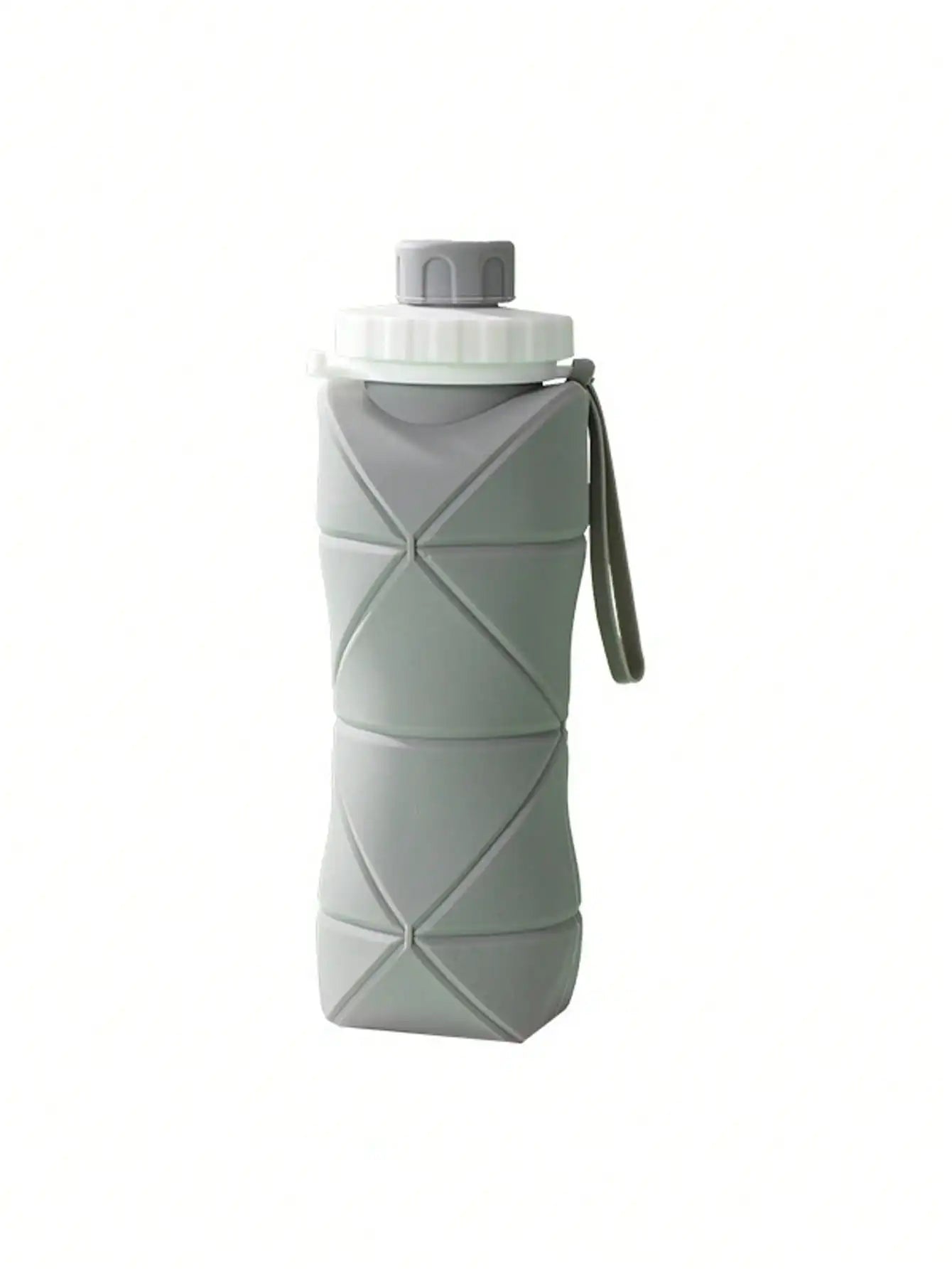1Pc 600mlLarge Collapsible Silicone Cup-Portable Travel Water Bottle for Outdoor, Food-Grade with Fresh Colors, Foldable Design