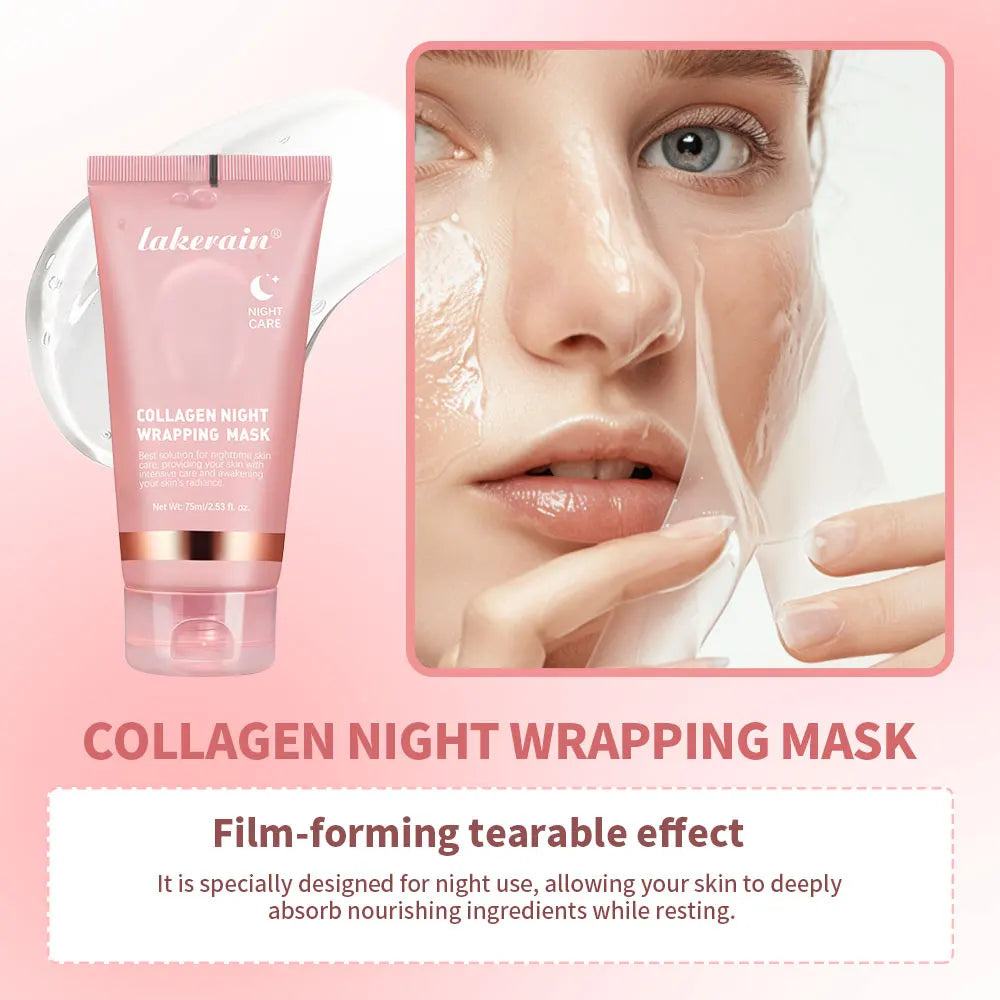Korean Deep Collagen Peel Off Mask — Anti-Wrinkle Lifting & Overnight Skin Renewal