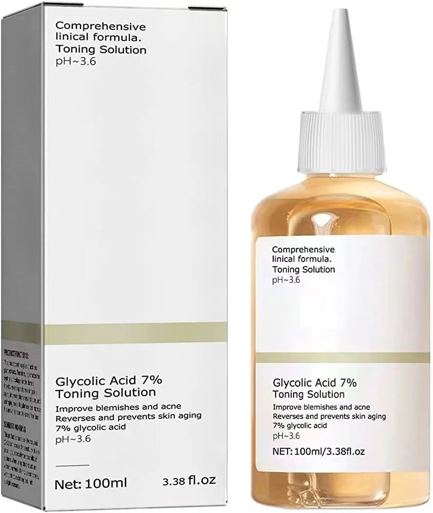 Glycolic Acid 7% Toning Solution 100ml — Exfoliate, Brighten & Rejuvenate Skin