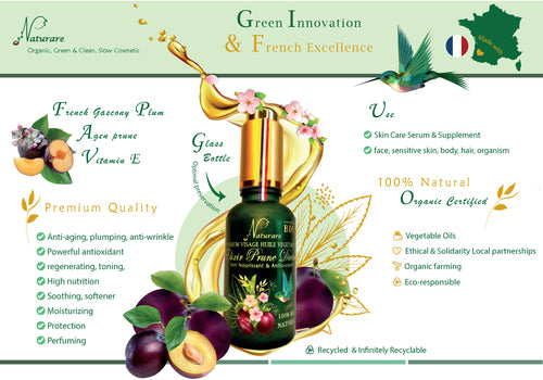 Organic Plum Elixir Face Serum — Anti-Ageing Vegetable Oil