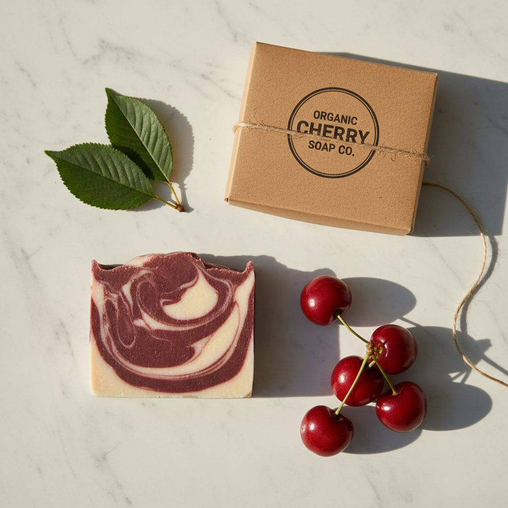 Handmade Organic Cherry Soap