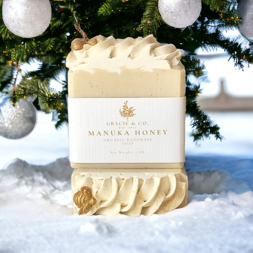Manuka Honey, Oats & Coconut Milk Shea Butter Soap — Nourishing Natural Bar