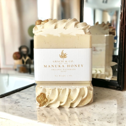Manuka Honey, Oats & Coconut Milk Shea Butter Soap — Nourishing Natural Bar